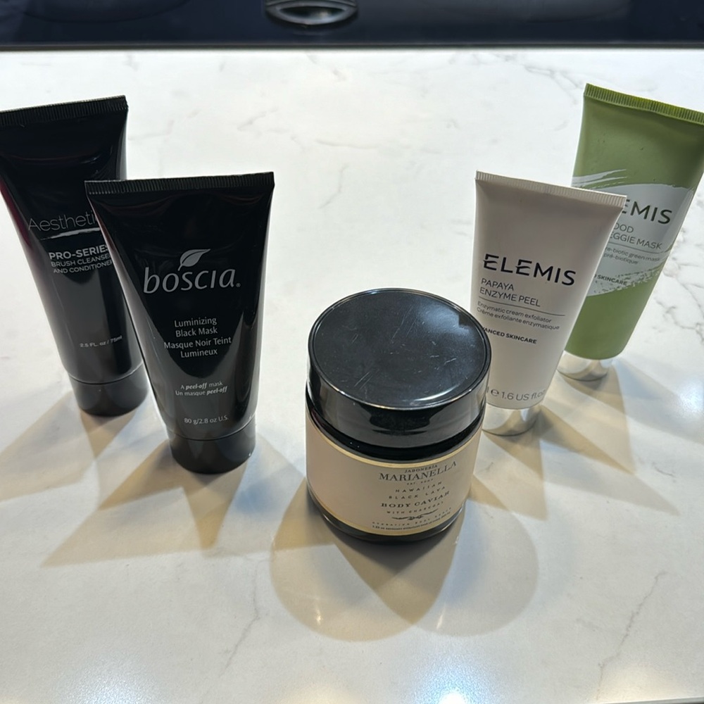 Bundle of skincare products.